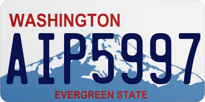 WA license plate AIP5997