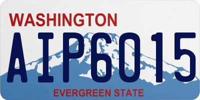 WA license plate AIP6015