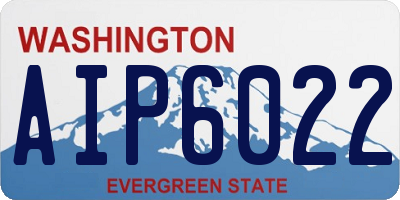 WA license plate AIP6022