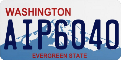 WA license plate AIP6040