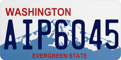 WA license plate AIP6045