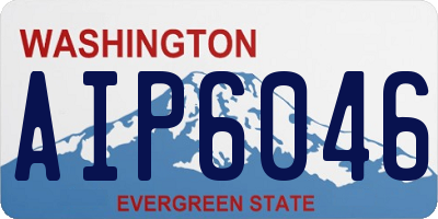 WA license plate AIP6046
