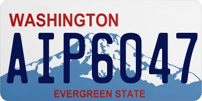 WA license plate AIP6047
