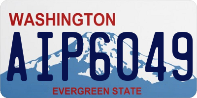 WA license plate AIP6049