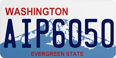 WA license plate AIP6050