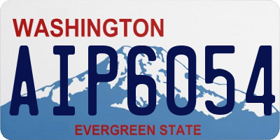 WA license plate AIP6054