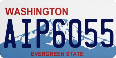 WA license plate AIP6055