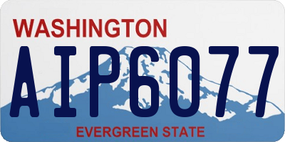 WA license plate AIP6077