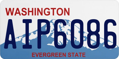 WA license plate AIP6086