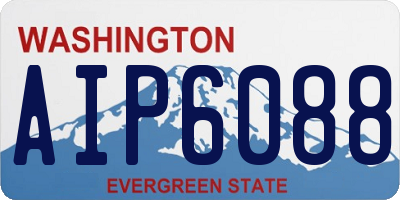 WA license plate AIP6088