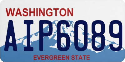 WA license plate AIP6089