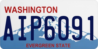 WA license plate AIP6091