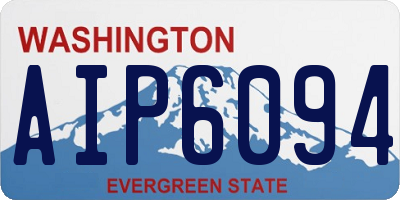 WA license plate AIP6094