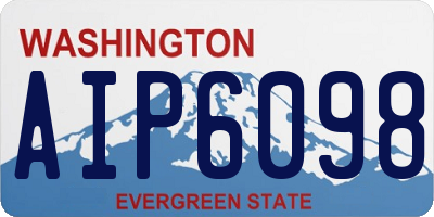 WA license plate AIP6098