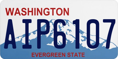 WA license plate AIP6107