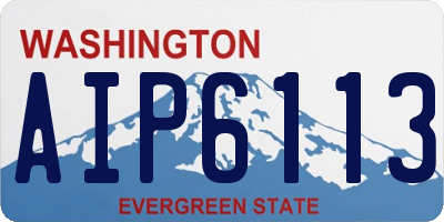 WA license plate AIP6113
