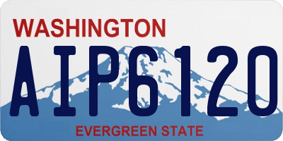 WA license plate AIP6120