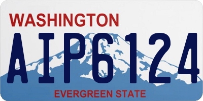WA license plate AIP6124