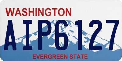 WA license plate AIP6127