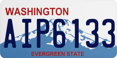 WA license plate AIP6133