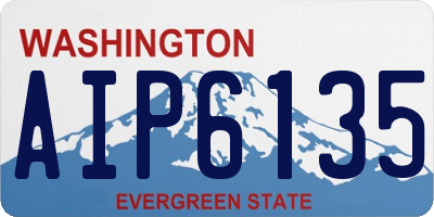 WA license plate AIP6135