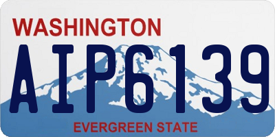WA license plate AIP6139