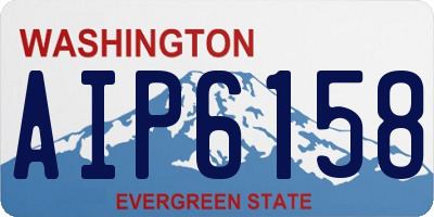 WA license plate AIP6158