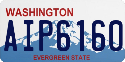 WA license plate AIP6160