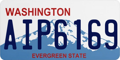WA license plate AIP6169
