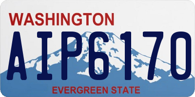 WA license plate AIP6170