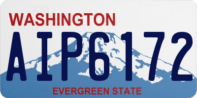 WA license plate AIP6172