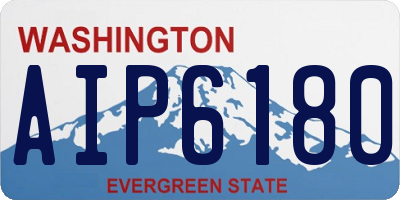 WA license plate AIP6180