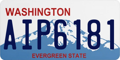 WA license plate AIP6181
