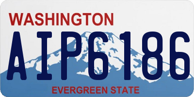WA license plate AIP6186