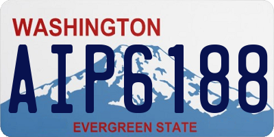WA license plate AIP6188