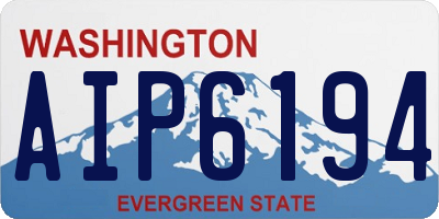 WA license plate AIP6194