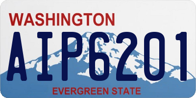 WA license plate AIP6201