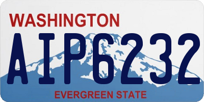 WA license plate AIP6232