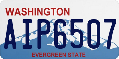 WA license plate AIP6507