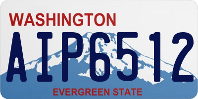 WA license plate AIP6512