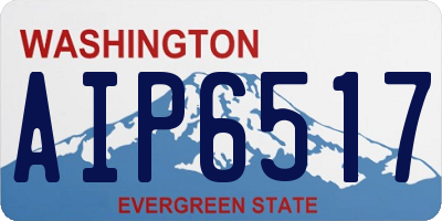 WA license plate AIP6517