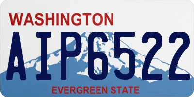 WA license plate AIP6522
