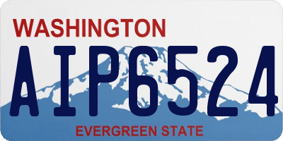 WA license plate AIP6524