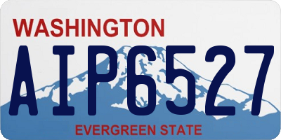 WA license plate AIP6527