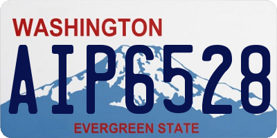 WA license plate AIP6528