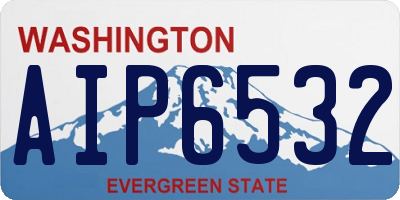 WA license plate AIP6532