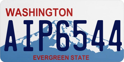 WA license plate AIP6544
