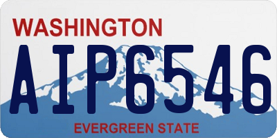 WA license plate AIP6546