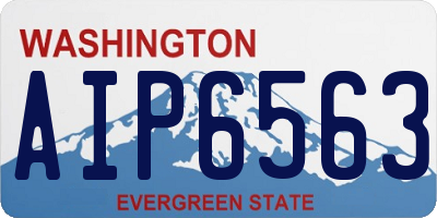 WA license plate AIP6563