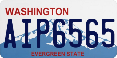 WA license plate AIP6565
